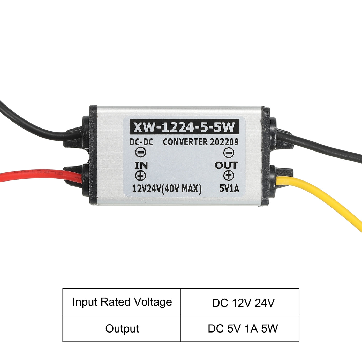 Harfington DC 12V 24V bis DC 5V 1A 5W Leistung Wandler Regulator Aluminium Schale für LED Solaranlage