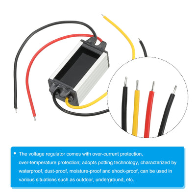 Harfington DC 12V 24V bis DC 5V 1A 5W Leistung Wandler Regulator Aluminium Schale für LED Solaranlage