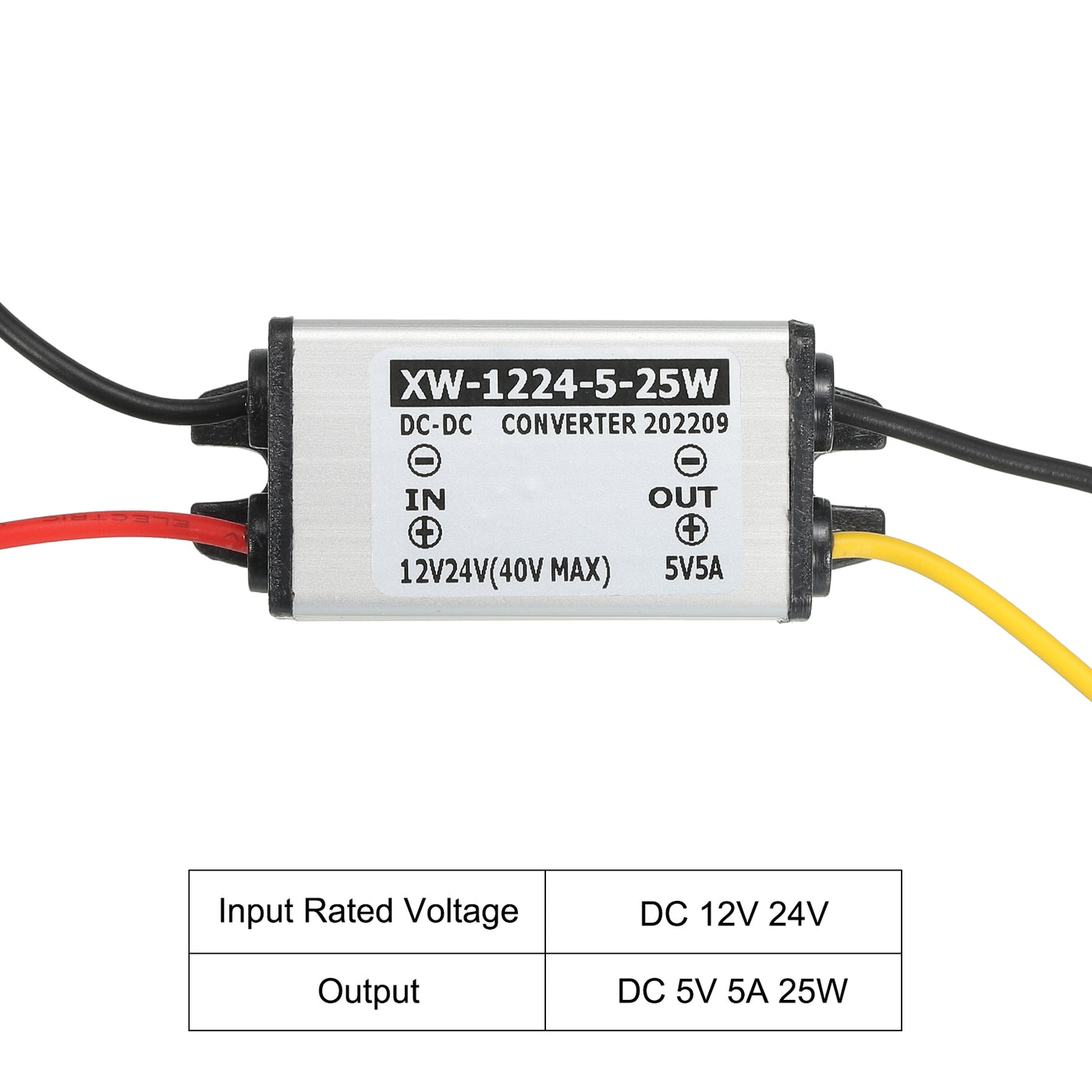 Harfington DC 12V 24V bis DC 5V 5A 25W Leistung Wandler Regulator Aluminium Schale für LED Solaranlage