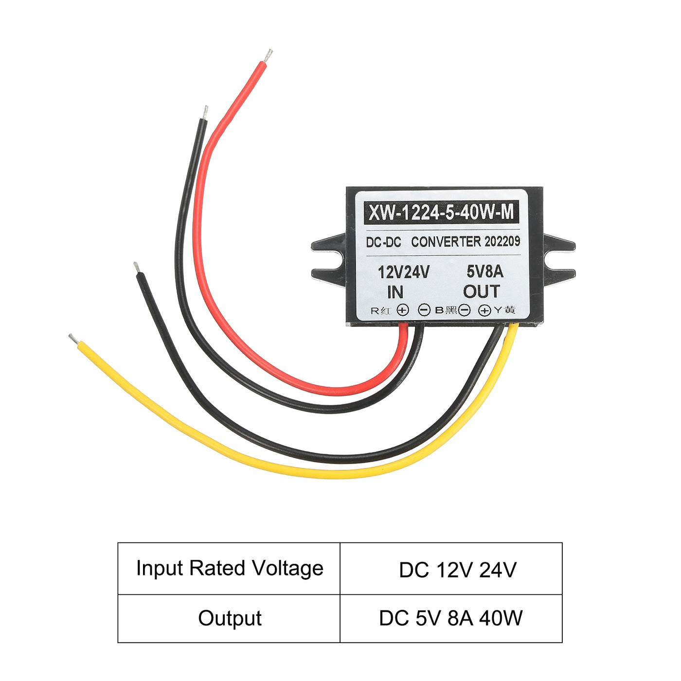 Harfington DC 12V 24V bis DC 5V 8A 40W Leistung Wandler Regler Plastik Schale für LED Solaranlage