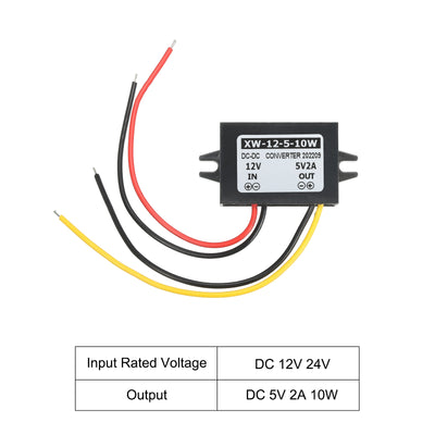 Harfington DC 12V bis DC 5V 2A 10W Leistung Wandler Regler Plastik Schale für LED Solaranlage