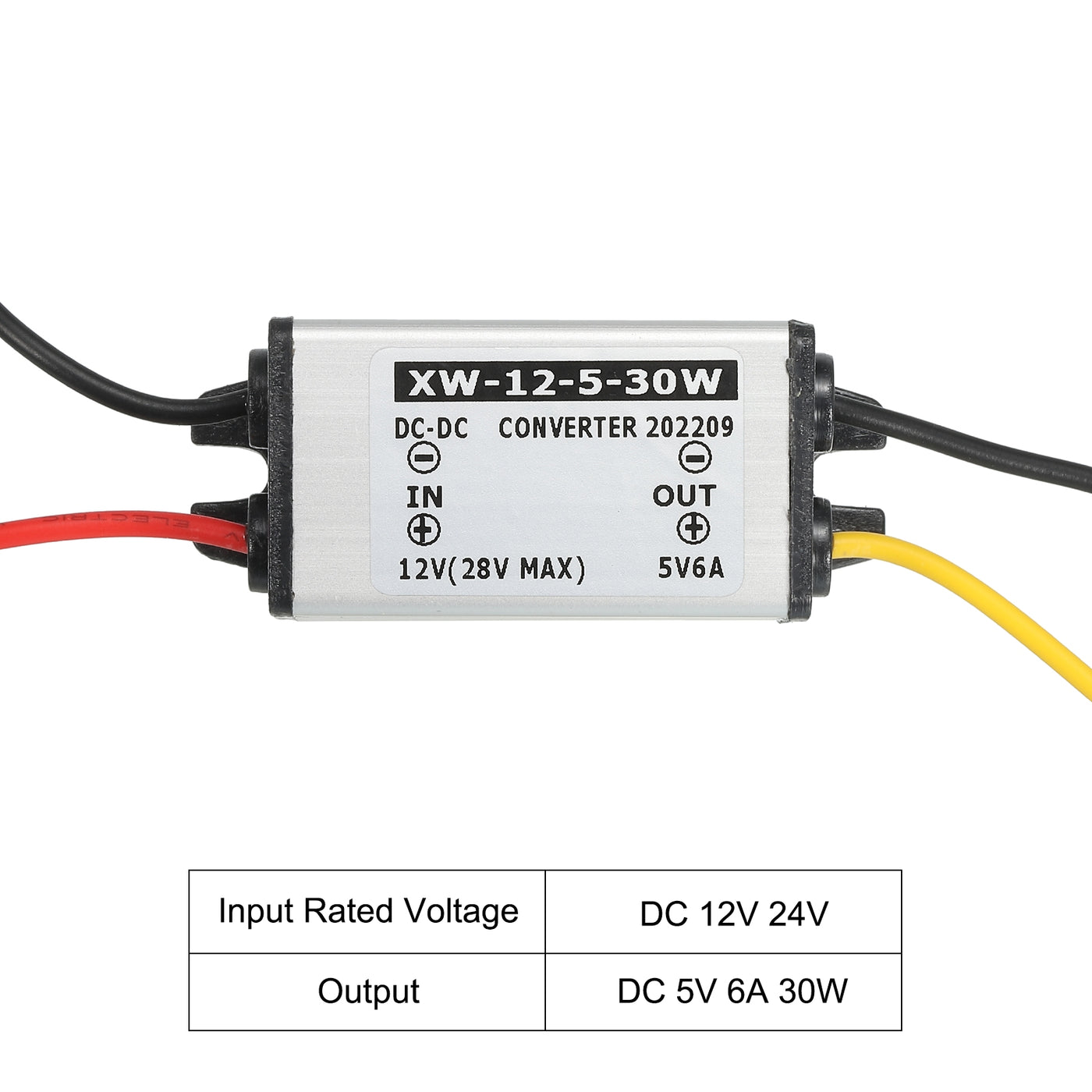 Harfington DC 12V bis DC 5V 6A 30W Leistung Wandler Regulator Aluminium Schale für LED Solaranlage