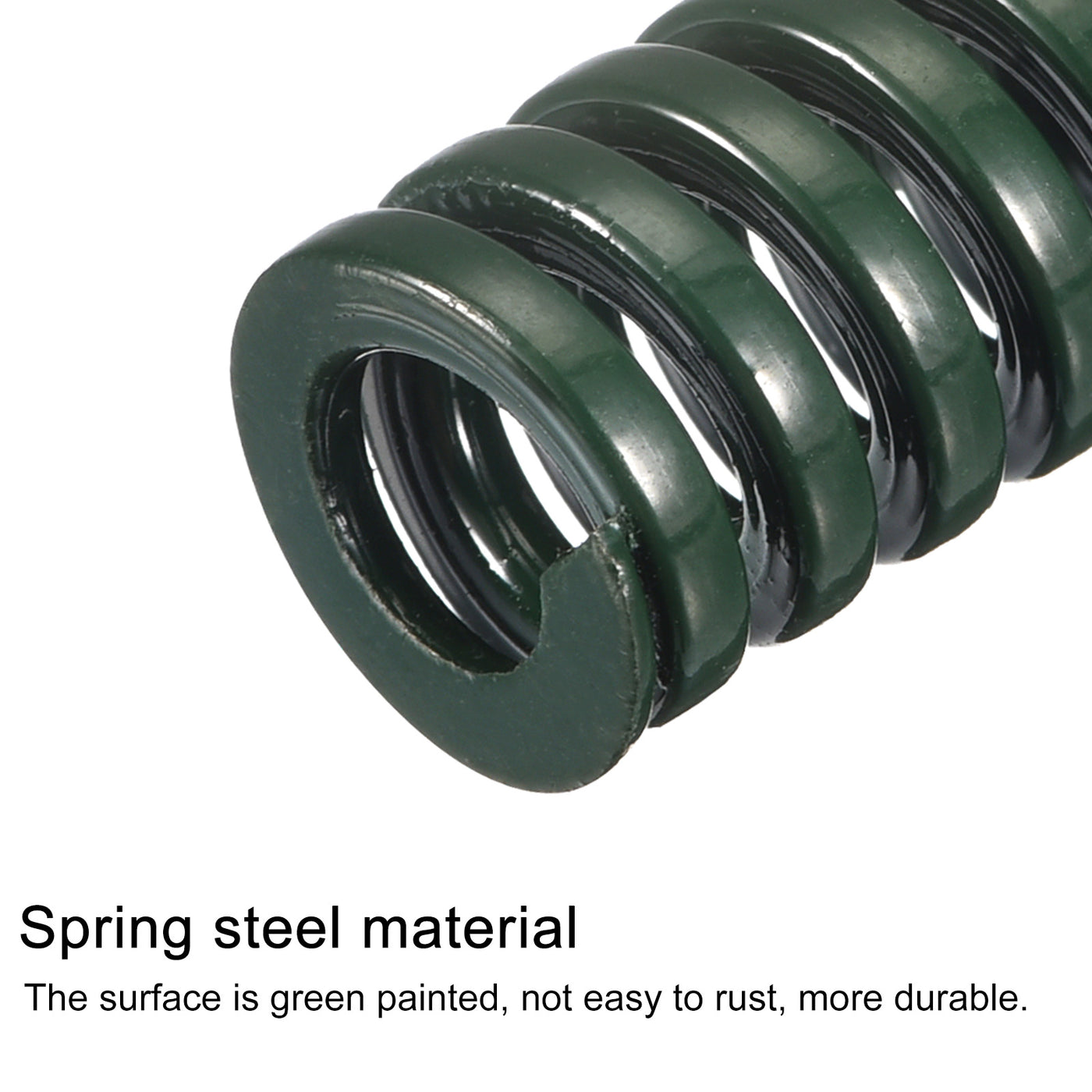 uxcell Uxcell 3D Printer Die Spring, 6pcs 10mm OD 20mm Long Spiral Stamping Compression Green