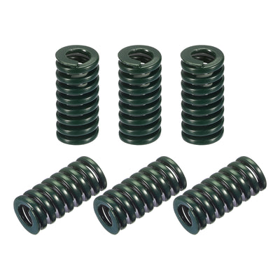 uxcell Uxcell 3D Printer Die Spring, 6pcs 10mm OD 20mm Long Spiral Stamping Compression Green