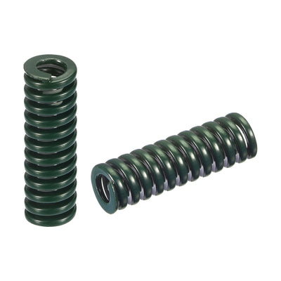 uxcell Uxcell 3D Printer Die Spring, 2pcs 10mm OD 30mm Long Spiral Stamping Compression Green