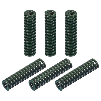 Harfington Uxcell 3D Printer Die Spring, 6pcs 10mm OD 40mm Long Spiral Stamping Compression Green