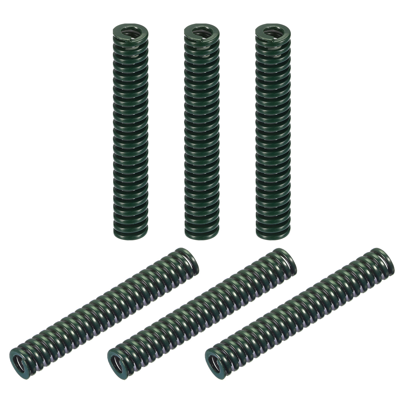 uxcell Uxcell 3D Printer Die Spring, 6pcs 10mm OD 60mm Long Spiral Stamping Compression Green