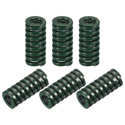 Harfington Uxcell 3D Printer Die Spring, 6pcs 14mm OD 30mm Long Spiral Stamping Compression Green