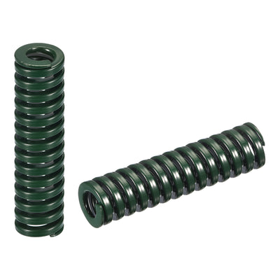 uxcell Uxcell 3D Printer Die Spring, 2pcs 14mm OD 50mm Long Spiral Stamping Compression Green