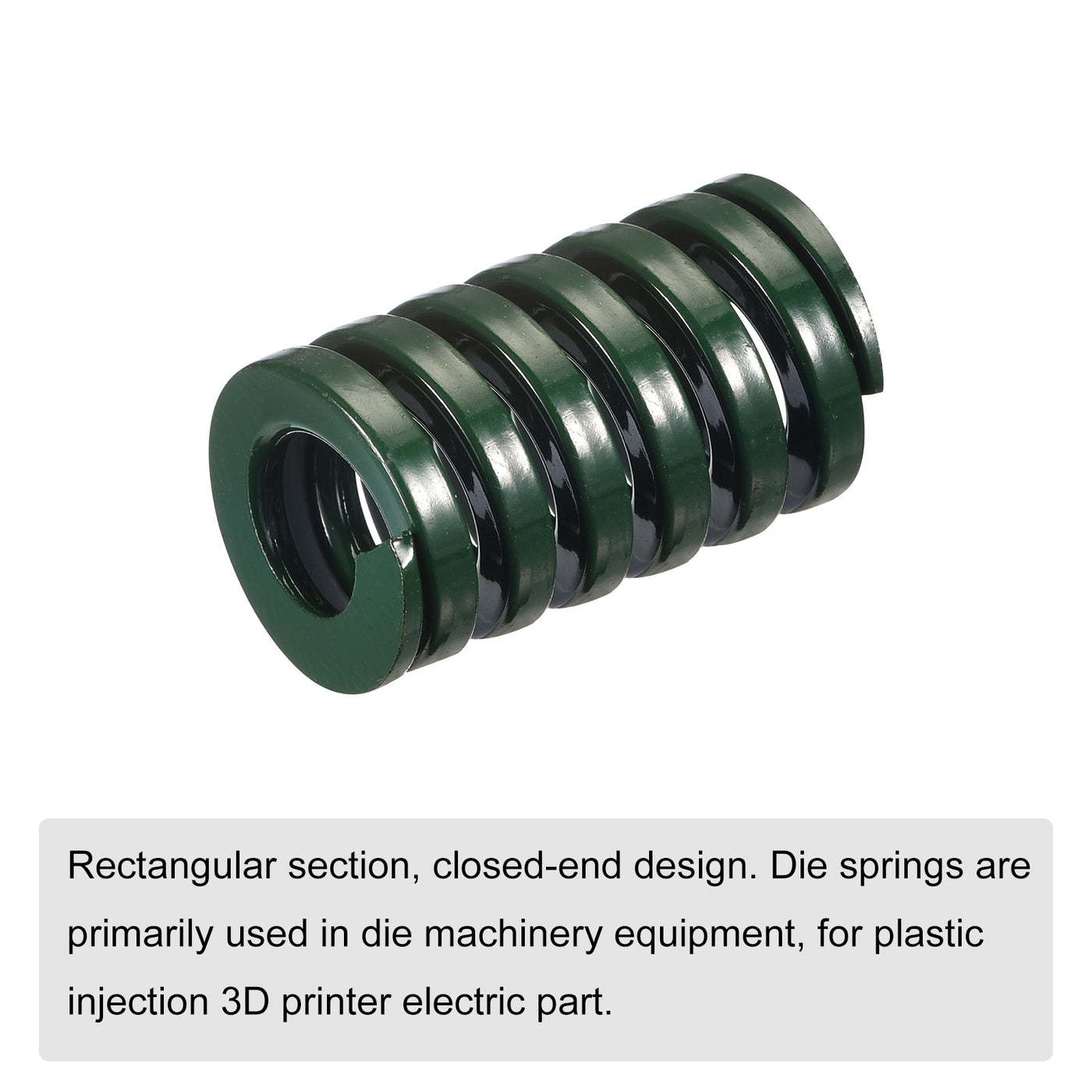 uxcell Uxcell 3D Printer Die Spring, 1pcs 22mm OD 35mm Long Spiral Stamping Compression Green