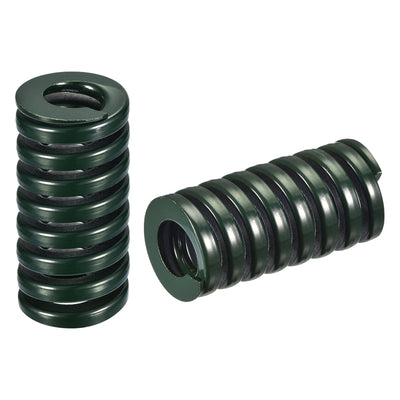 uxcell Uxcell 3D Printer Die Spring, 2pcs 35mm OD 65mm Long Spiral Stamping Compression Green