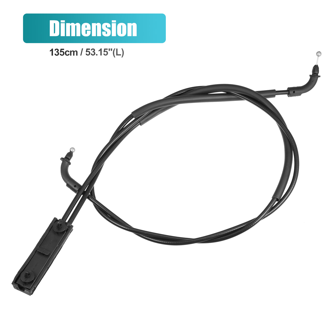 X AUTOHAUX 51237347414 51-23-7-347-414 Car Hood Bonnet Release Cable for BMW 530i 540i 740i 840i 740i