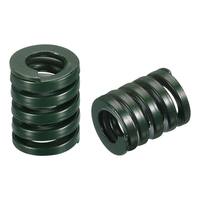 Harfington Uxcell 3D Printer Die Spring, 2pcs 16mm OD 20mm Long Spiral Stamping Compression Green