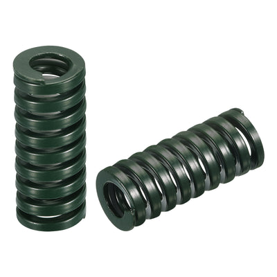 uxcell Uxcell 3D Printer Die Spring, 2pcs 16mm OD 40mm Long Spiral Stamping Compression Green