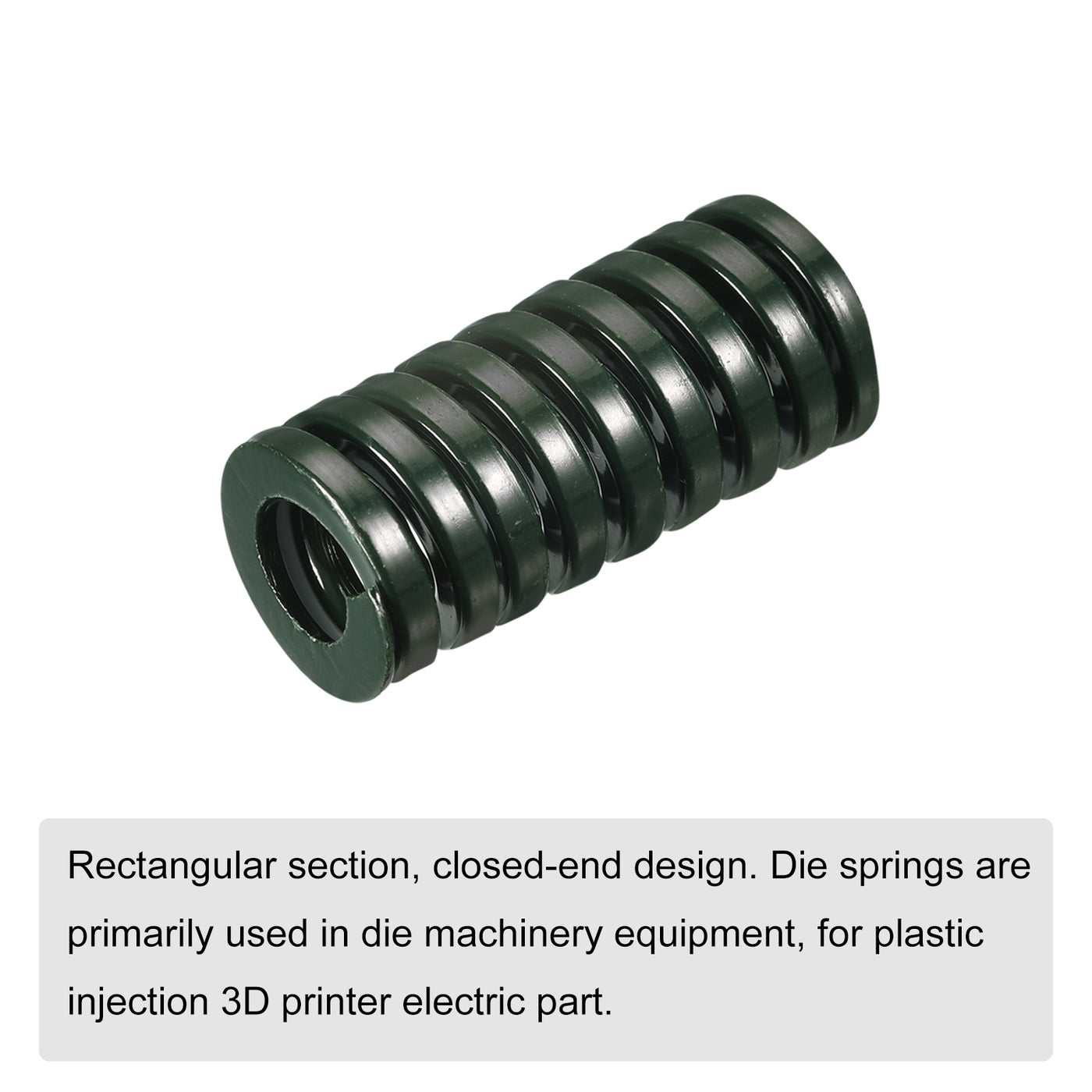 uxcell Uxcell 3D Printer Die Spring, 1pcs 20mm OD 45mm Long Spiral Stamping Compression Green