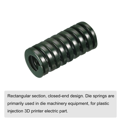 Harfington Uxcell 3D Printer Die Spring, 1pcs 20mm OD 45mm Long Spiral Stamping Compression Green