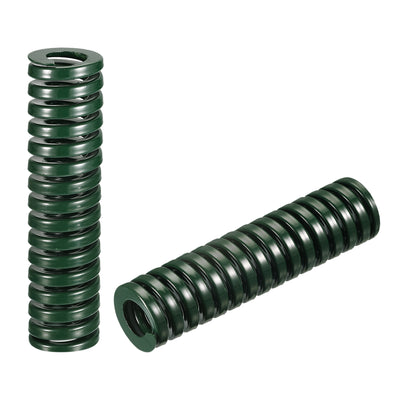 uxcell Uxcell 3D Printer Die Spring, 2pcs 20mm OD 80mm Long Spiral Stamping Compression Green