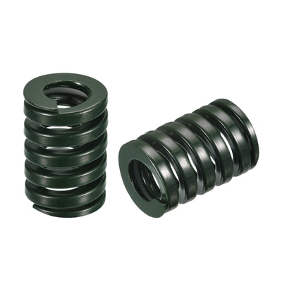 uxcell Uxcell 3D Printer Die Spring, 2pcs 25mm OD 35mm Long Spiral Stamping Compression Green