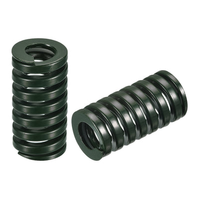 Harfington Uxcell 3D Printer Die Spring, 2pcs 25mm OD 50mm Long Spiral Stamping Compression Green