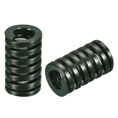 Harfington Uxcell 3D Printer Die Spring, 2pcs 30mm OD 50mm Long Spiral Stamping Compression Green