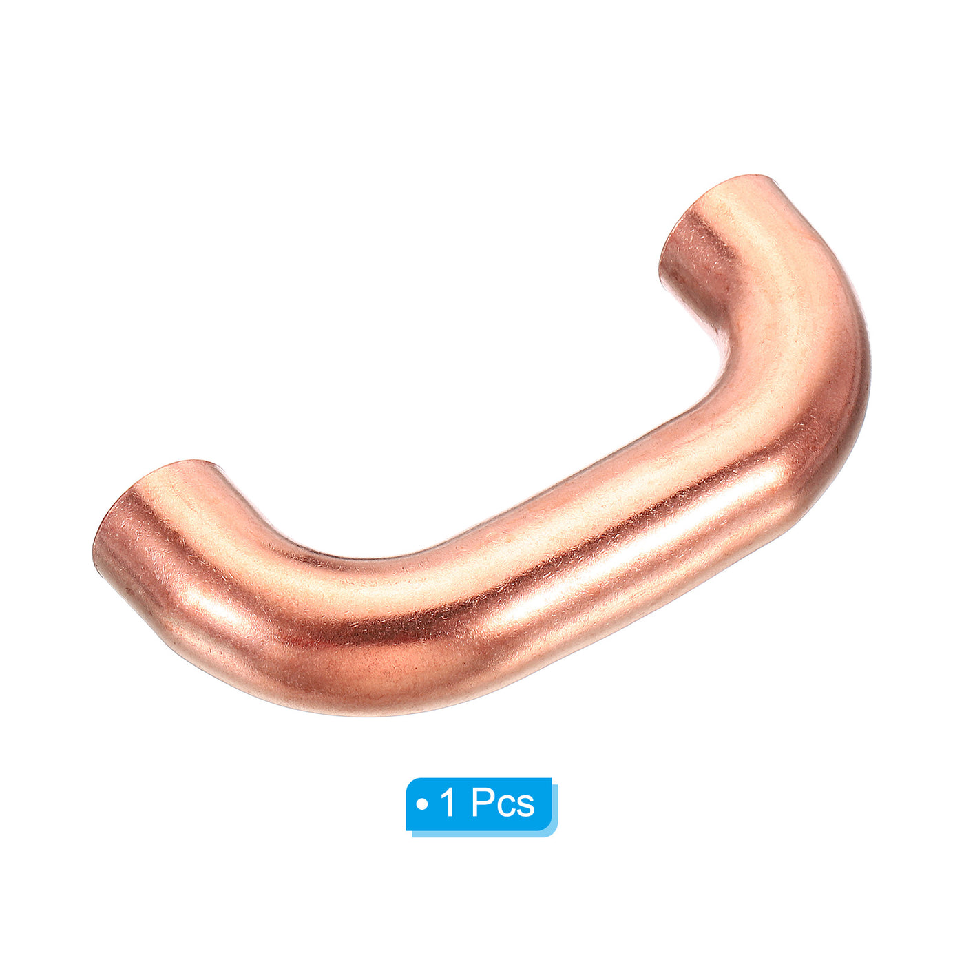 Harfington 5/8 Inch OD 80.7x35mm Elbow Copper Pipe Fitting, 180 Degree Bend Welding Sweat Solder Connection for HVAC Air Conditioner Plumbing