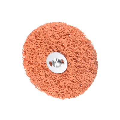 Harfington Strip Wheel Stripping Wheels 4.5"x1/2"x1/4" Shaft for Angle Grinder Orange