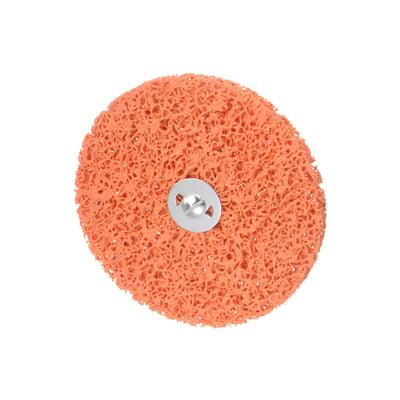 Harfington Strip Wheel Stripping Wheels 6"x1/2"x1/4" Shaft for Angle Grinder Orange