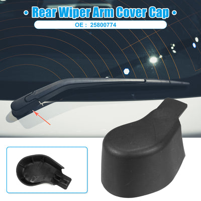 Harfington Rear Windshield Wiper Arm Nut Cover Cap Fit for Skoda Octavia - Pack of 1 Black