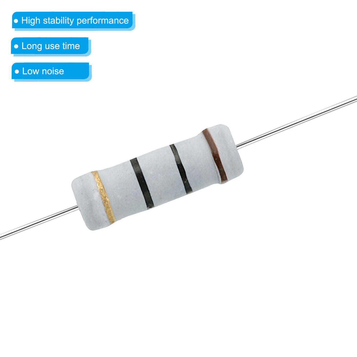 Harfington 150 Stück 3 Watt 0,1–750 Ohm Kohleschichtwiderstand, 30 Werte, Widerstände, Sortimentskit, 5 % Toleranz, für Heimwerkerprojekte und Experimente