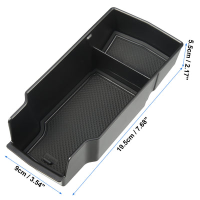 Harfington Car Center Console Storage Box Armrests Center Console Accessories Fit for Peugeot 2008 E-2008 2020 2021 Black