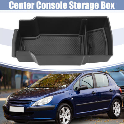 Harfington Car Center Console Storage Box Armrests Center Console Accessories Fit for Peugeot 2008 E-2008 2020 2021 Black