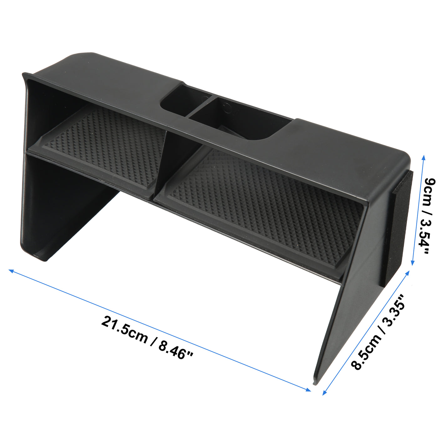 X AUTOHAUX Car Center Console Storage Box Armrests Center Console Accessories Fit for VW Golf 8 MK8 GTI GTD GTE 2020-2022 Black