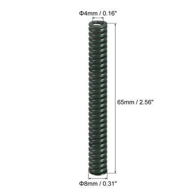 Harfington Uxcell 3D Printer Die Spring, 6pcs 8mm OD 65mm Long Spiral Stamping Compression Green