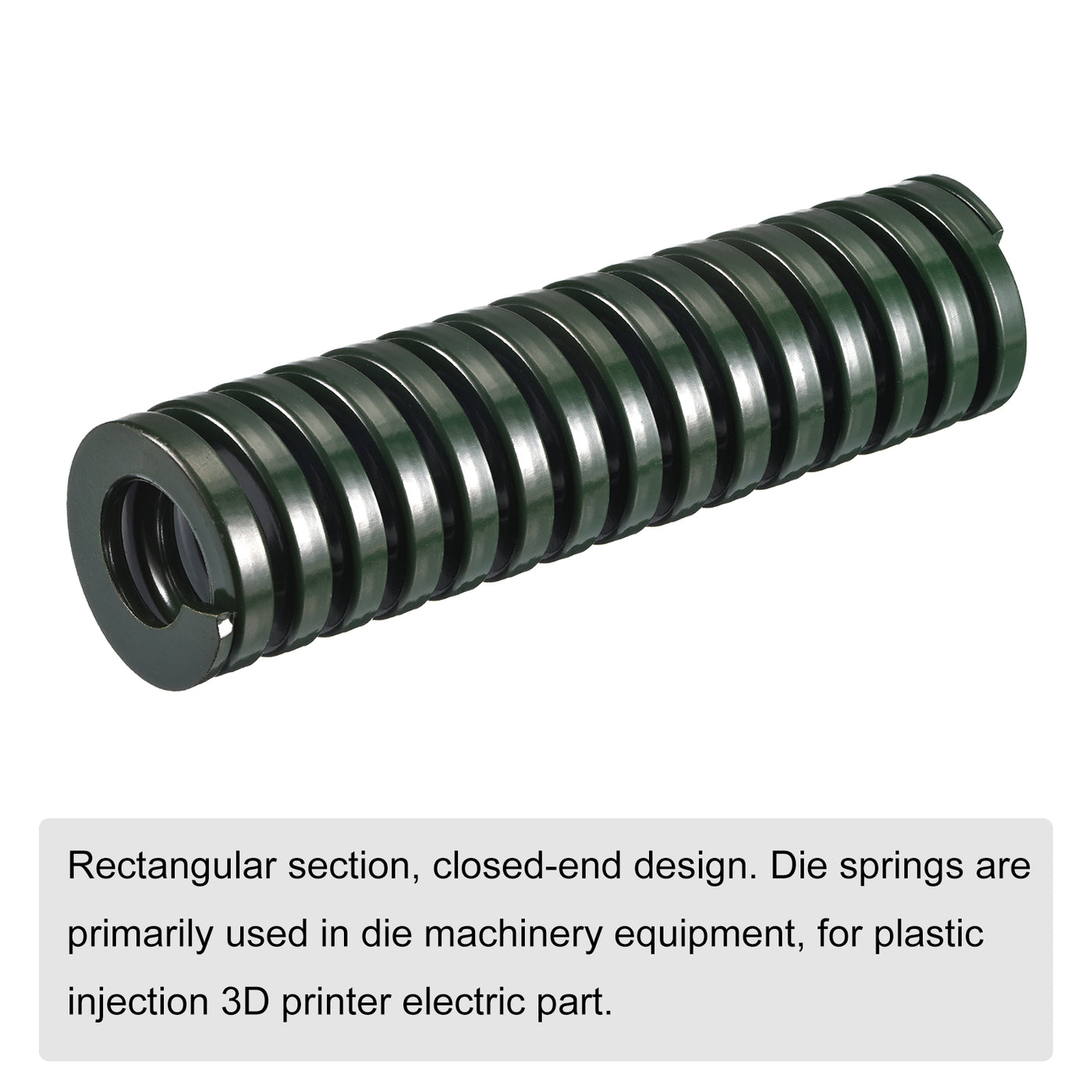 uxcell Uxcell 3D Printer Die Spring, 1pcs 40mm OD 150mm Long Spiral Stamping Compression Green