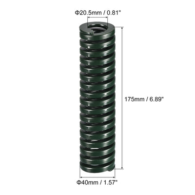 Harfington Uxcell 3D Printer Die Spring, 1pcs 40mm OD 175mm Long Spiral Stamping Compression Green