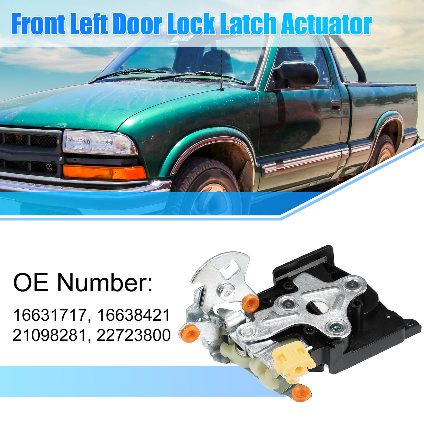 X AUTOHAUX Front Left Power Door Lock Actuator Assembly Motor 15111447 for Chevrolet for GMC for Cadillac for Buick for Saturn Front Driver Side Door Lock Latch Actuator Assembly LH