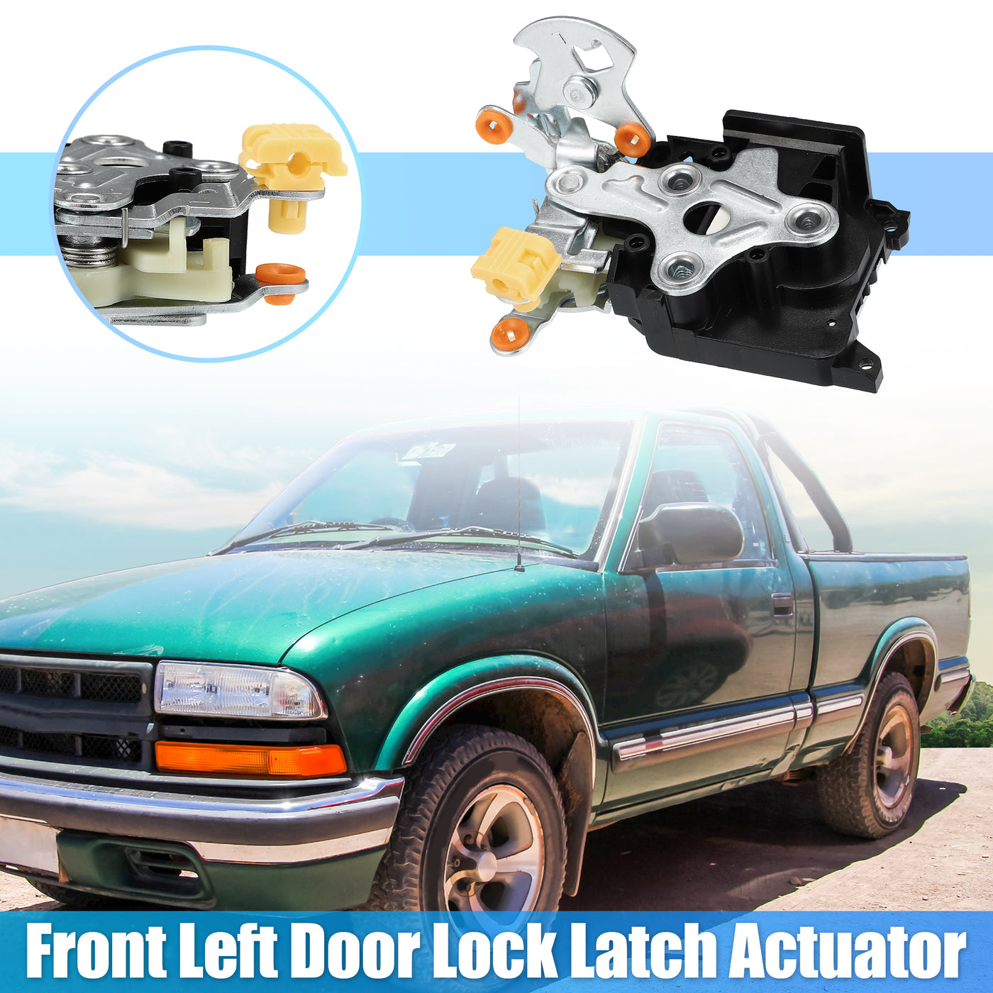 X AUTOHAUX Front Left Power Door Lock Actuator Assembly Motor 15111447 for Chevrolet for GMC for Cadillac for Buick for Saturn Front Driver Side Door Lock Latch Actuator Assembly LH