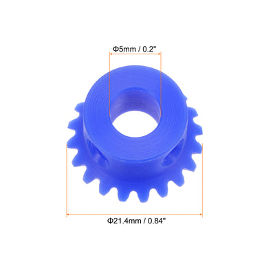 Harfington 1.0 Modulus 20 Teeth 5mm Inner Hole Plastic Tapered Bevel Gear