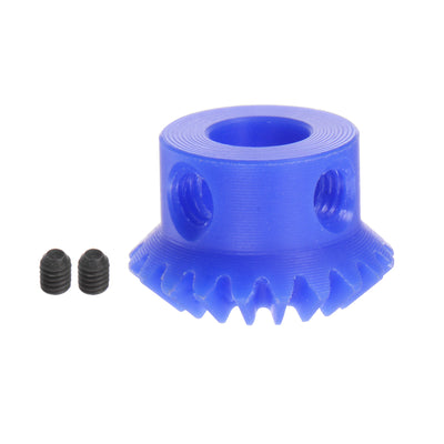 Harfington 1.0 Modulus 20 Teeth 5mm Inner Hole Plastic Tapered Bevel Gear