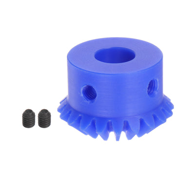 Harfington 1.5 Modulus 20 Teeth 8mm Inner Hole Plastic Tapered Bevel Gear