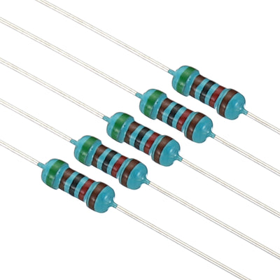 Harfington 300pcs Metal Film Resistor Assortment Kit 10 Ohm - 1M Ohm, 30 Values 1/4W 5% Tolerance for DIY Projects Experiments