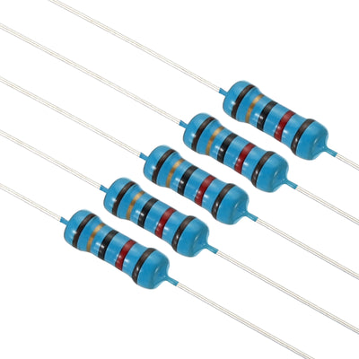 Harfington 500pcs Metal Film Resistor Assortment Kit 1.2 Ohm - 1M Ohm, 50 Values 1/2W 5% Tolerance for DIY Projects Experiments