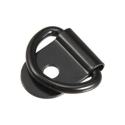 Harfington 10pcs D Ring Tie Down Anchor 3mm Diameter D Rings Anchor Lashing Ring for Trailer Truck Boat RV ATV SUV Vehicle Cars Black