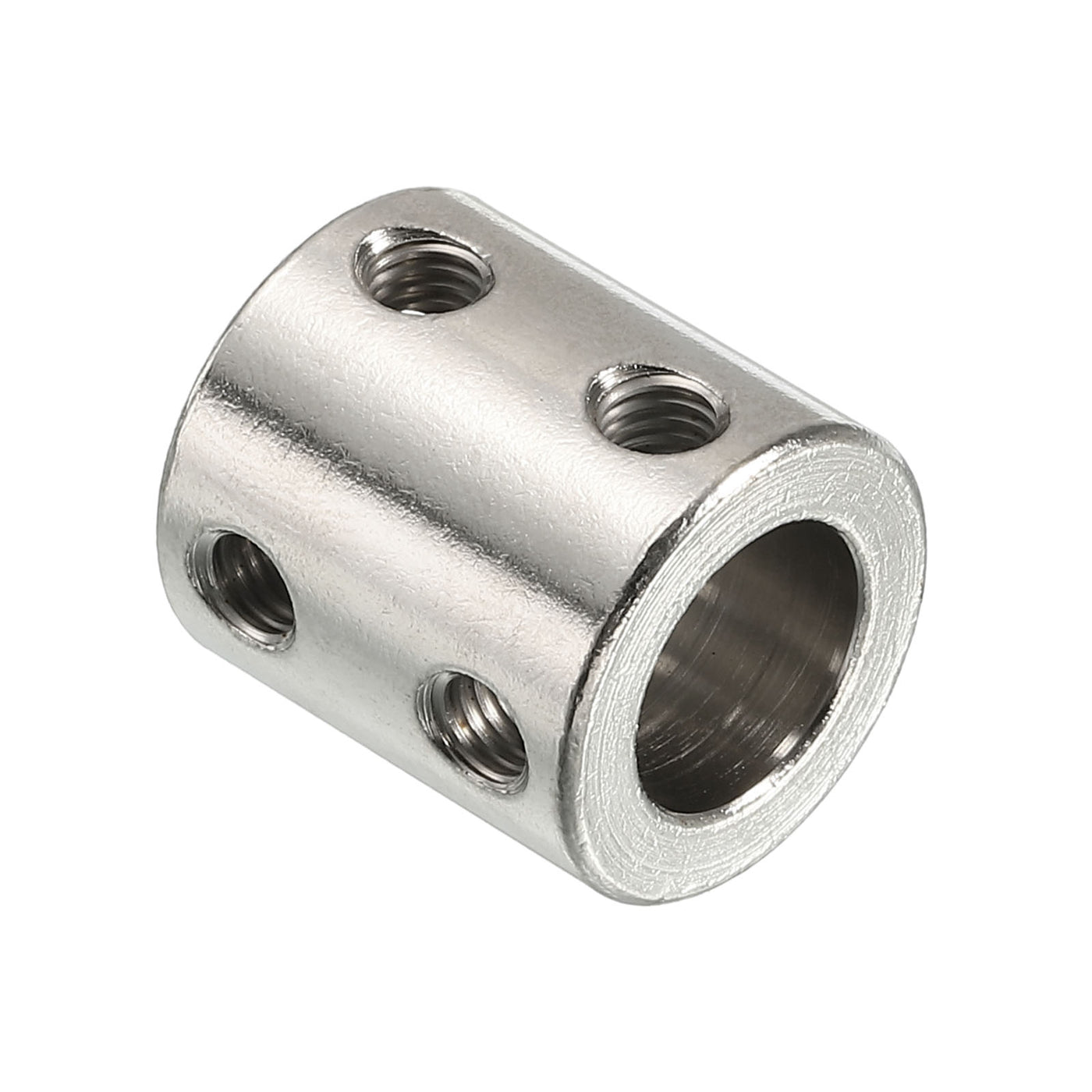 Harfington Shaft Coupler L22xD20 12mm Stainless Steel W Screw Silver 4Pack