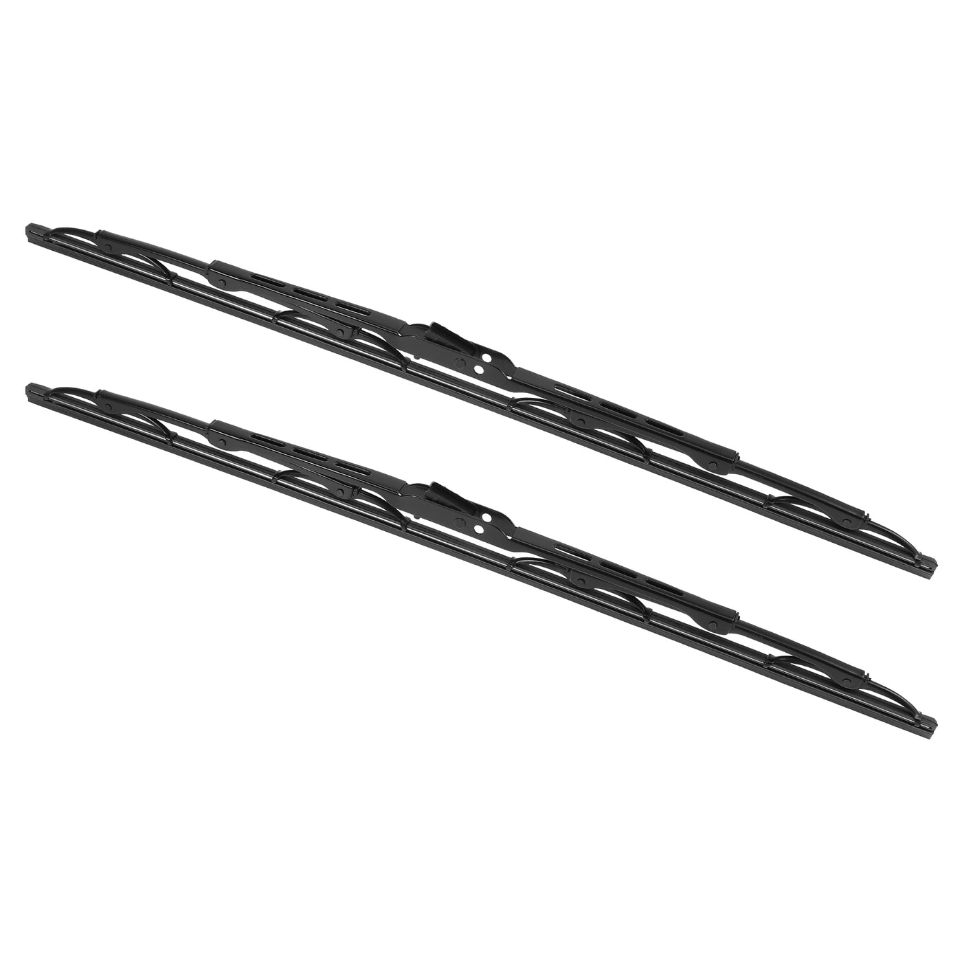 X AUTOHAUX 1 Pair 21''Front Windshield Wiper Blades Set Frame Windshield Wiper Blades Fit for U/J Hook 9x3 and 9x4 Wiper Arm