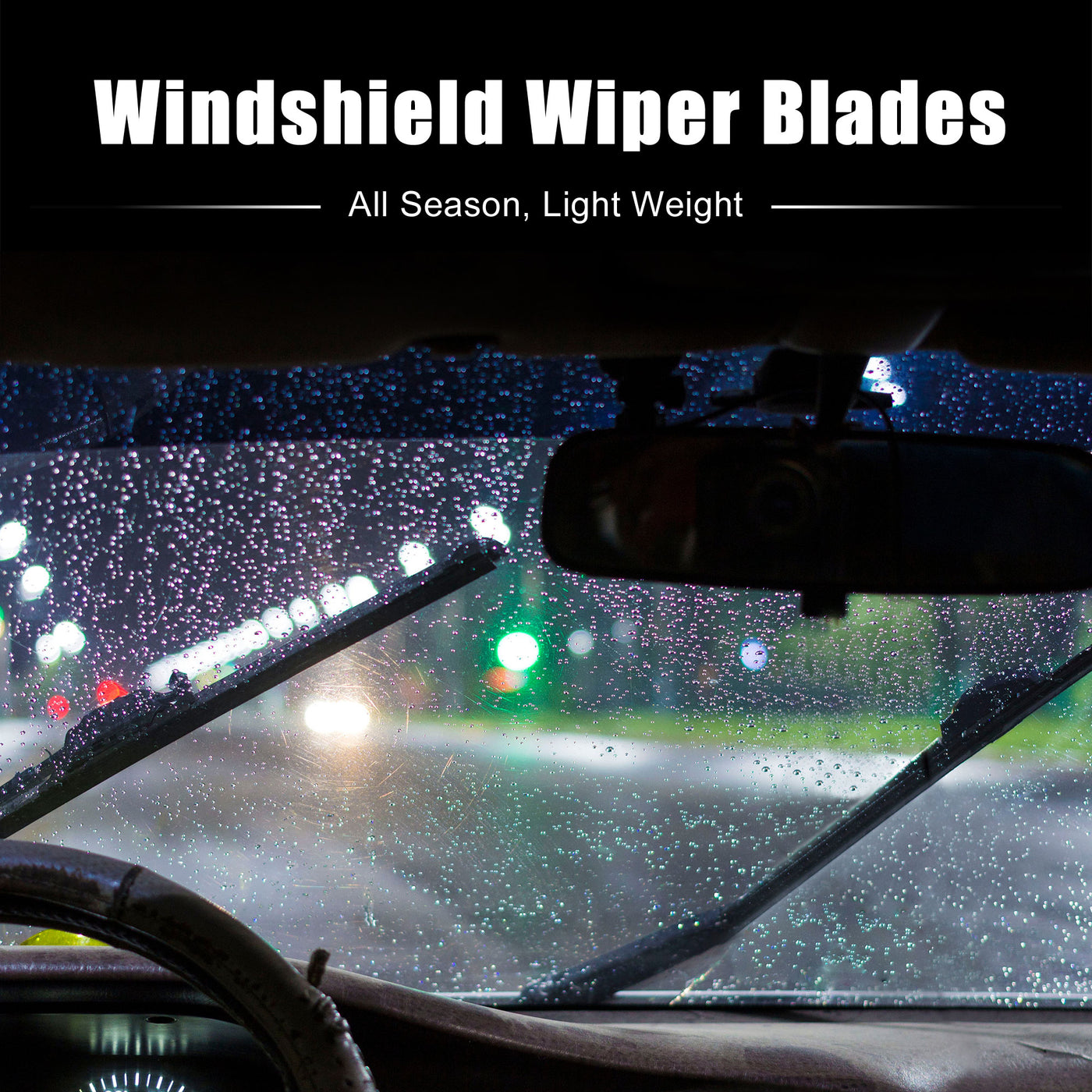 X AUTOHAUX 3 Pcs 22'' 20'' 10'' Front Windshield Wiper Blades Set Fit U Hook J Hook for Jeep Compass 2016-2017