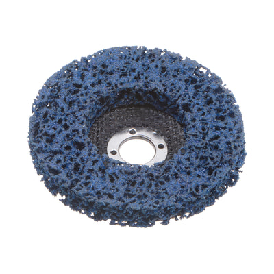 Harfington Strip Wheel Stripping Wheels 4"x5/8" for Angle Grinder Blue