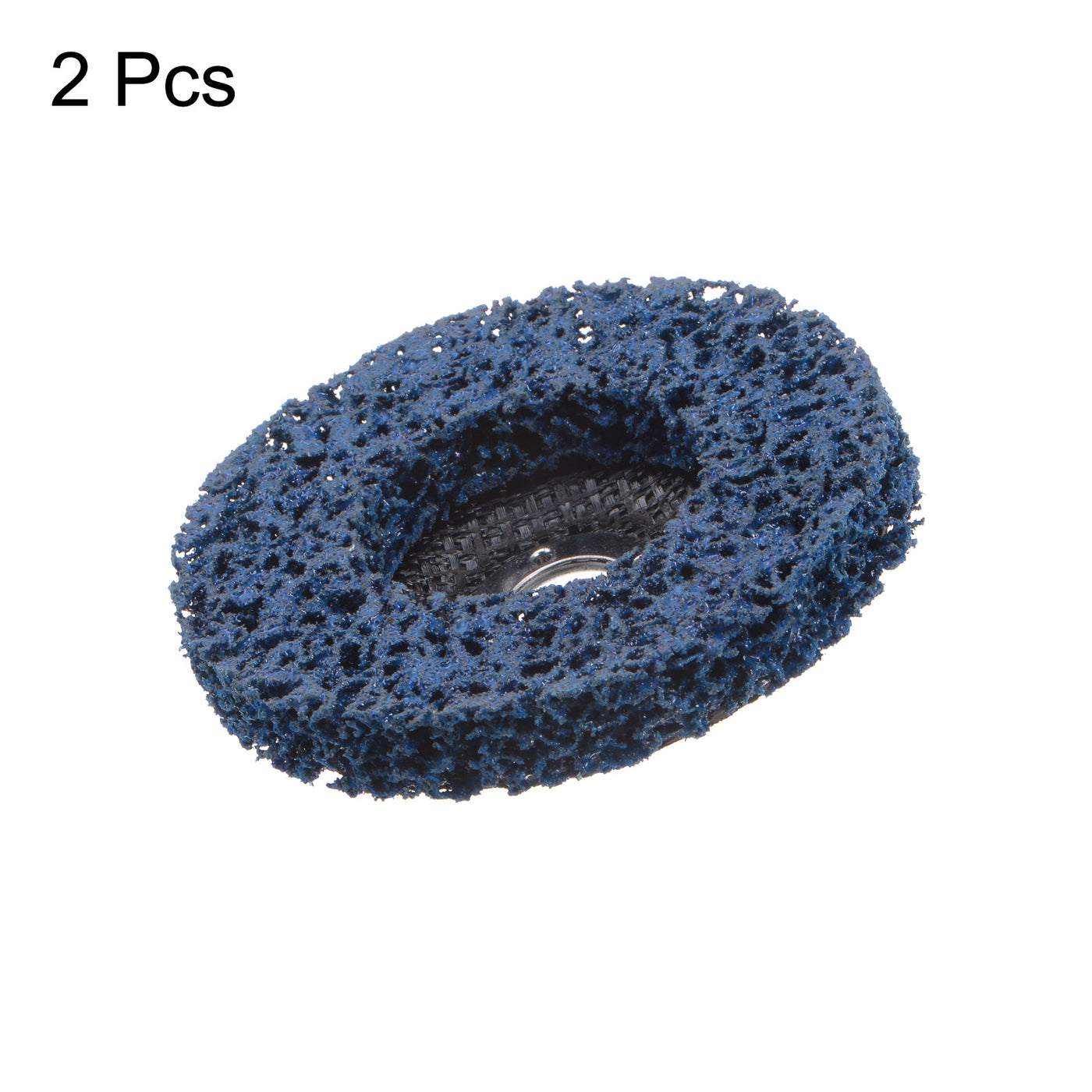 Harfington 2pcs Strip Wheel Stripping Wheels 4"x5/8" for Angle Grinder Blue