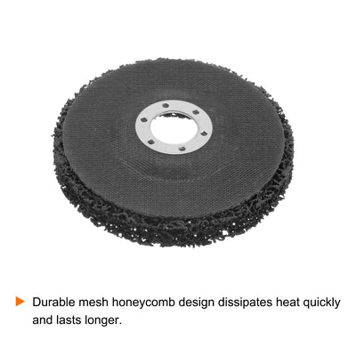 Harfington Strip Wheel Stripping Wheels 4.5"x7/8" for Angle Grinder Black