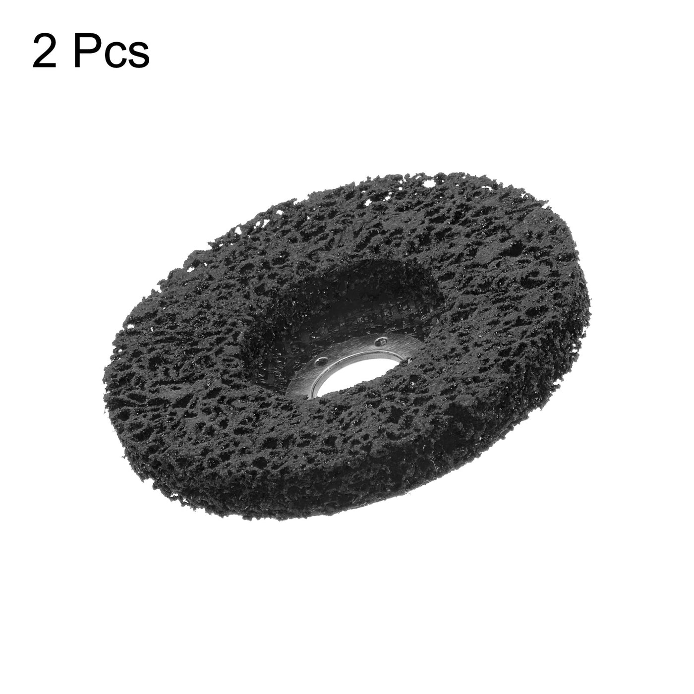 Harfington 2pcs Strip Wheel Stripping Wheels 4.5"x7/8" for Angle Grinder Black